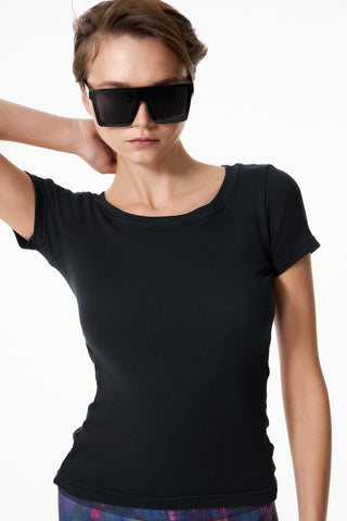 Κοντομάνικο top Chromatic | Μαύρο