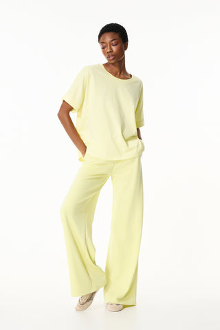 Αθλητική μπλούζα BASIC με logo στο πίσω μέρος | Κίτρινο