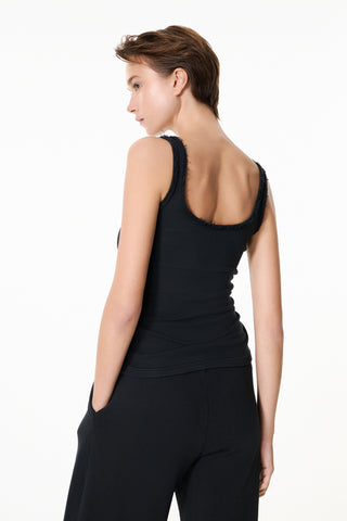 Αμάνικο top Chromatic με ανοιχτή λαιμόκοψη | Μαύρο