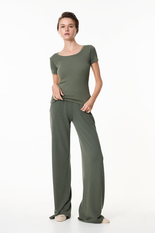 Κοντομάνικο top Chromatic | Χακί