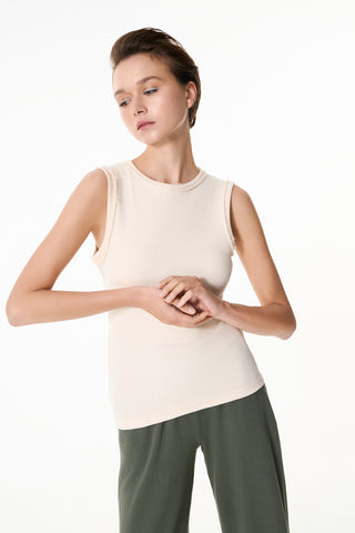 Αμάνικο top Chromatic | Εκρού