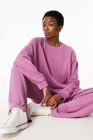 Mακρυμάνικο φούτερ Chromatic | Ροζ