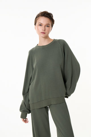 Mακρυμάνικο φούτερ Chromatic | Χακί