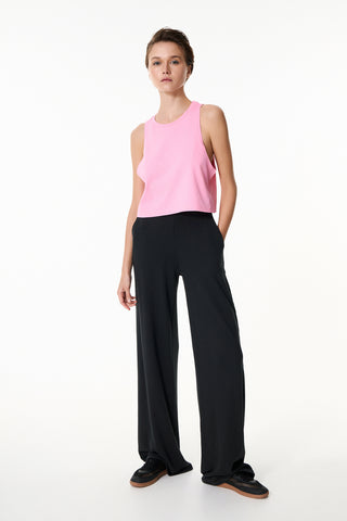 Αμάνικο cropped top | Ροζ