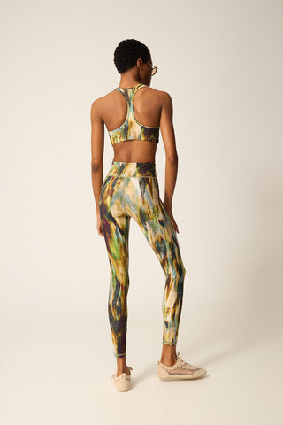 Σετ γυμναστικής με earthy grunge print | Πολύχρωμο