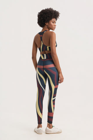 Σετ γυμναστικής με angular print | Μαύρο