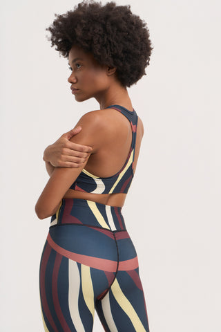 Σετ γυμναστικής με angular print | Μαύρο