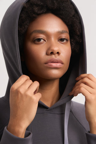 Scuba Cupro Touch φούτερ με κουκούλα | Γκρι