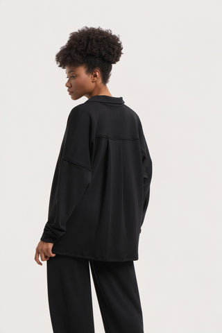 Φούτερ Scuba με polo γιακά | Μαύρο