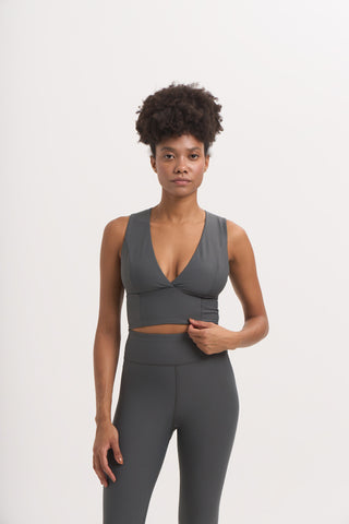 DRY SHELL Sports Bra | Shark Grey