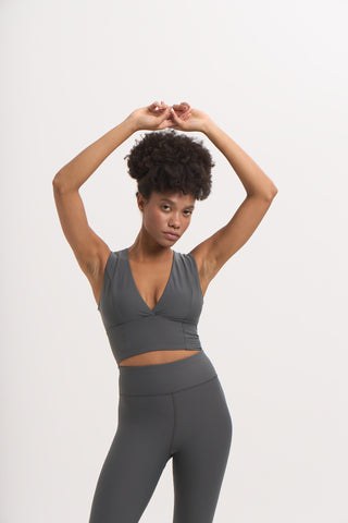 DRY SHELL Sports Bra | Shark Grey