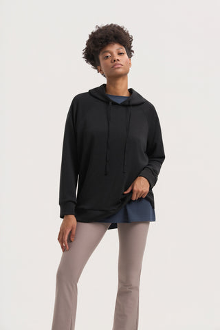 Scuba Cupro Touch φούτερ με κουκούλα | Μαύρο