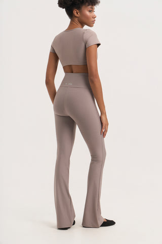 Aθλητικό κολάν SOFT TOUCH με τελείωμα καμπάνα | Desert Dust