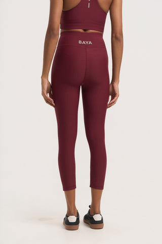 Aθλητικό crop κολάν DRY SHELL | Bordeaux
