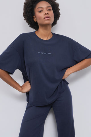 Αθλητικό Top Ribbed Ύφανσης | Grey Blue