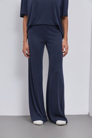 Παντελόνι φόρμας Ribbed ύφανσης | Grey Blue