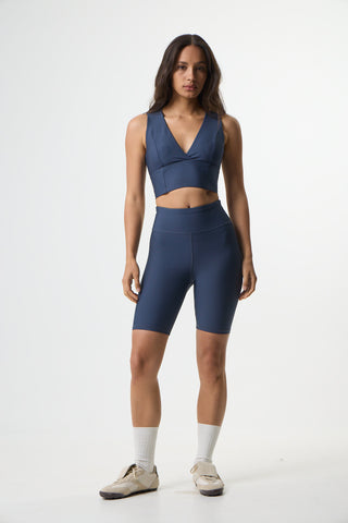 Aθλητικό biker κολάν SOFT TOUCH | Μπλε Σκούρο