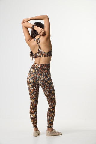 Red leopard print workout set | Red