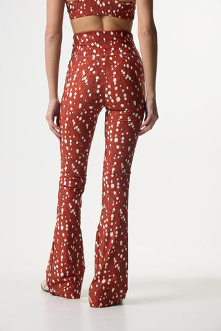 Red leopard print workout set | Red
