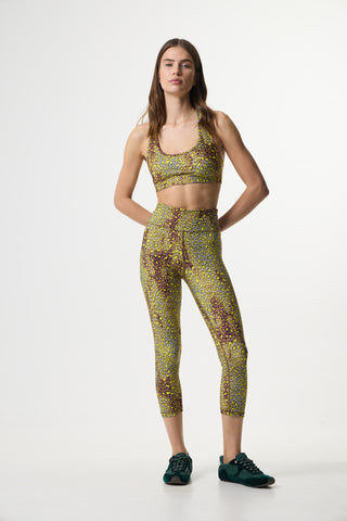 Red leopard print workout set | Red