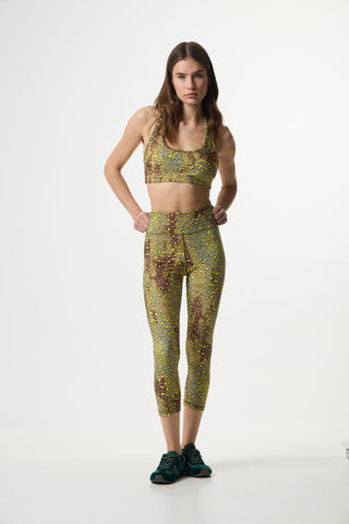 Red leopard print workout set | Red