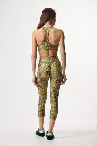 Red leopard print workout set | Red