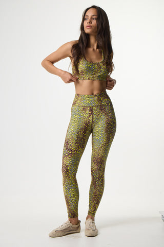 Red leopard print workout set | Red