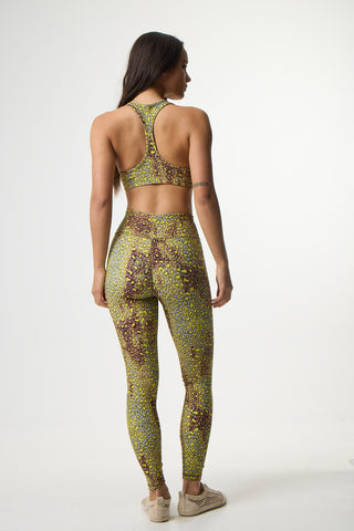 Red leopard print workout set | Red