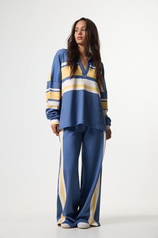 Scuba Cupro Touch παντελόνι με stripes | Μπλε