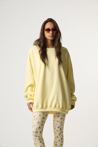 Oversized φούτερ με πιέτες | Butter Yellow