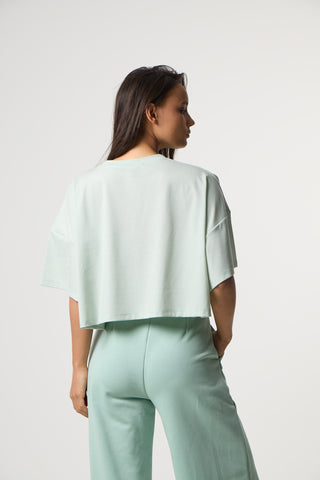 Αθλητικό Cropped Top | Pistachio Green