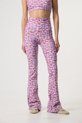 Κολάν καμπάνα με sugar leopard print | Lilac