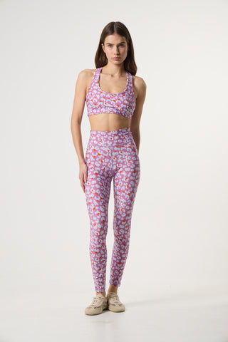 Red leopard print workout set | Red