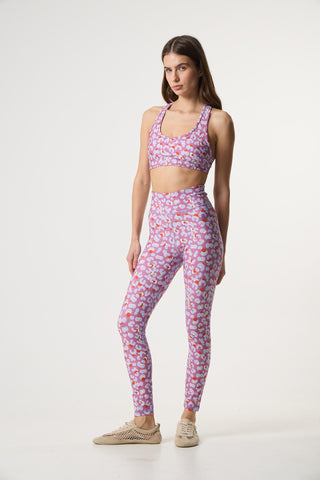 Red leopard print workout set | Red