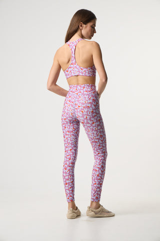 Red leopard print workout set | Red