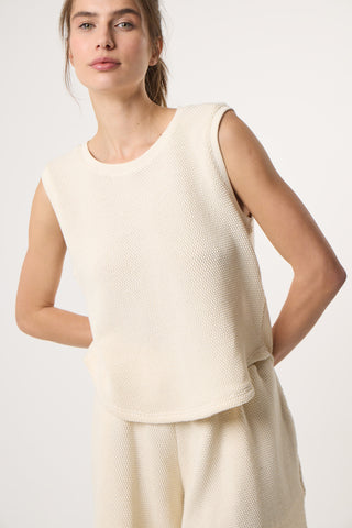 Αμάνικο Τοπ Comfort Knots | Beige