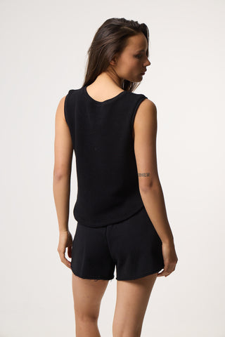 Αμάνικο Τοπ Comfort Knots | Μαύρο