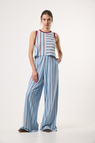 Αθλητικό Αμάνικο T-shirt | Light Blue