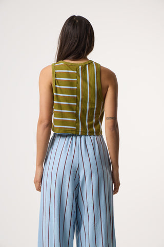 Αθλητικό Αμάνικο T-shirt | Πράσινο