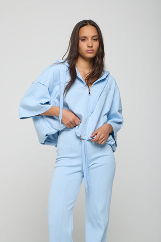 Σετ Κοντομάνικο Jacket και Παντελόνι "It's Basic" | Light Blue