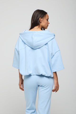 Σετ Κοντομάνικο Jacket και Παντελόνι "It's Basic" | Light Blue