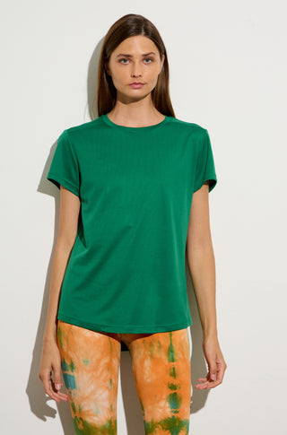 Κοντομάνικη MESH μπλούζα | Πράσινο