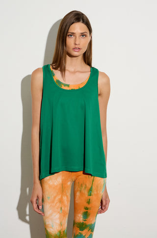 Aμάνικη MESH μπλούζα "Be as you are" | Πράσινο