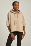Oversized αθλητικό φούτερ - Μπεζ