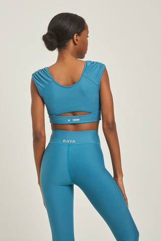 Αθλητικό μπουστάκι με σούρα στο μπροστινό μέρος | Petrol