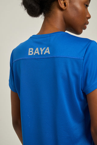 Κοντομάνικη MESH μπλούζα | Μπλε