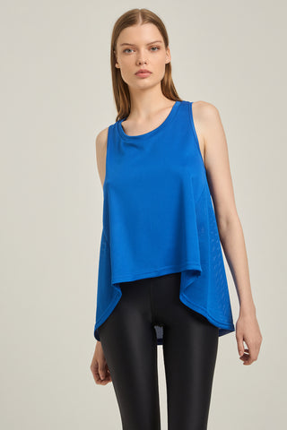 Αμάνικη MESH μπλούζα | Μπλε