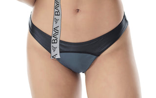 Sport zipper bikini briefs | Grey