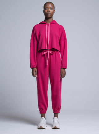 Παντελόνι φόρμας με λάστιχο στο κάτω μέρος | Φούξια