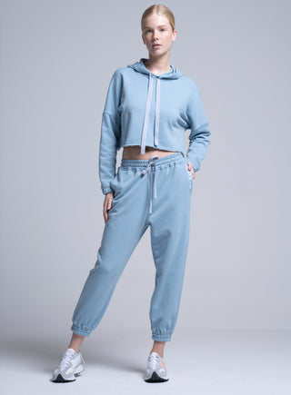 Παντελόνι φόρμας με λάστιχο στο κάτω μέρος | Γαλάζιο